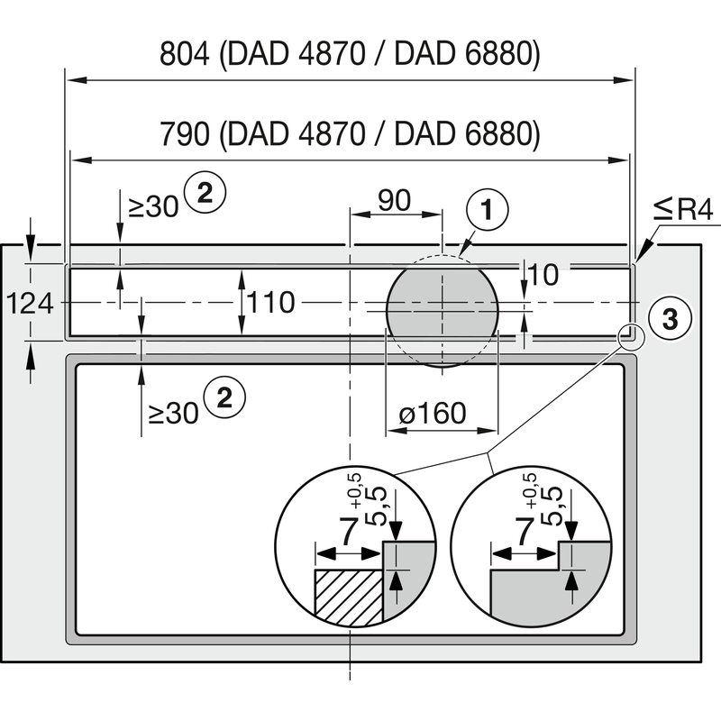 Miele DAD 6880 Levantar Ambient hotte plan de travail 80 cm Downdraft Con@ctivity AmbientLight – Image 8