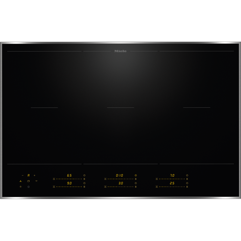 miele km 8585 2 fr table induction 80 cm 6 zones powerflex multislide