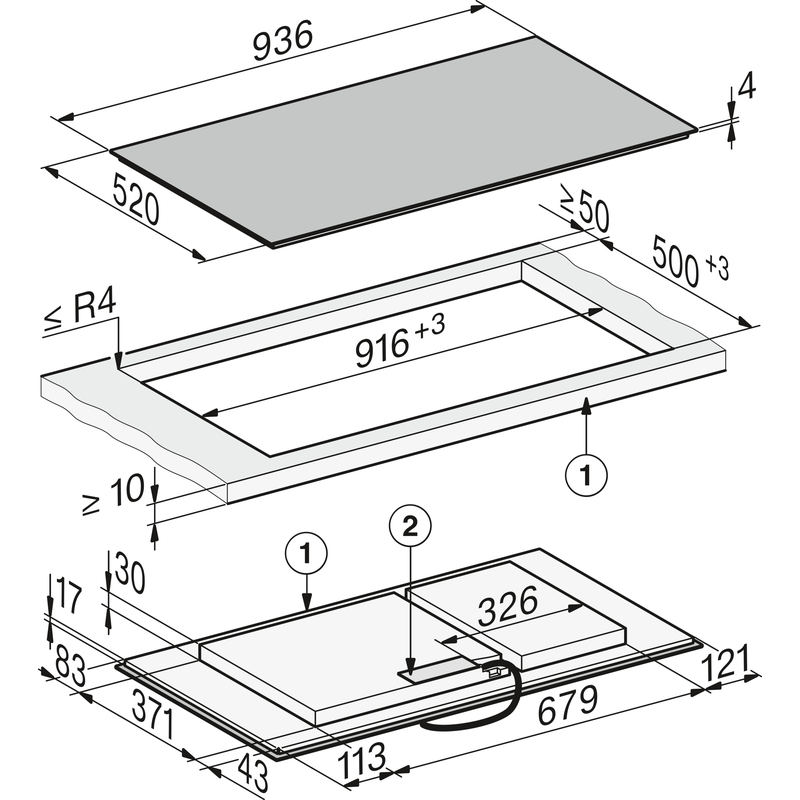 miele km 8595 2 fl mattfinish table induction 90 cm 6 zones powerflex