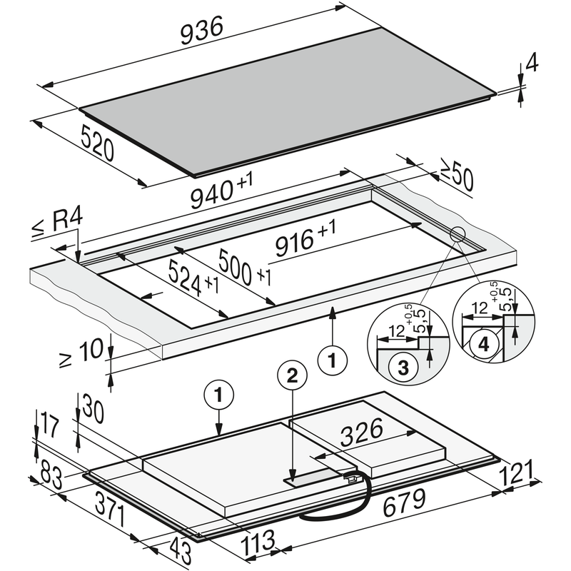 miele km 8595 2 fl mattfinish table induction 90 cm 6 zones powerflex
