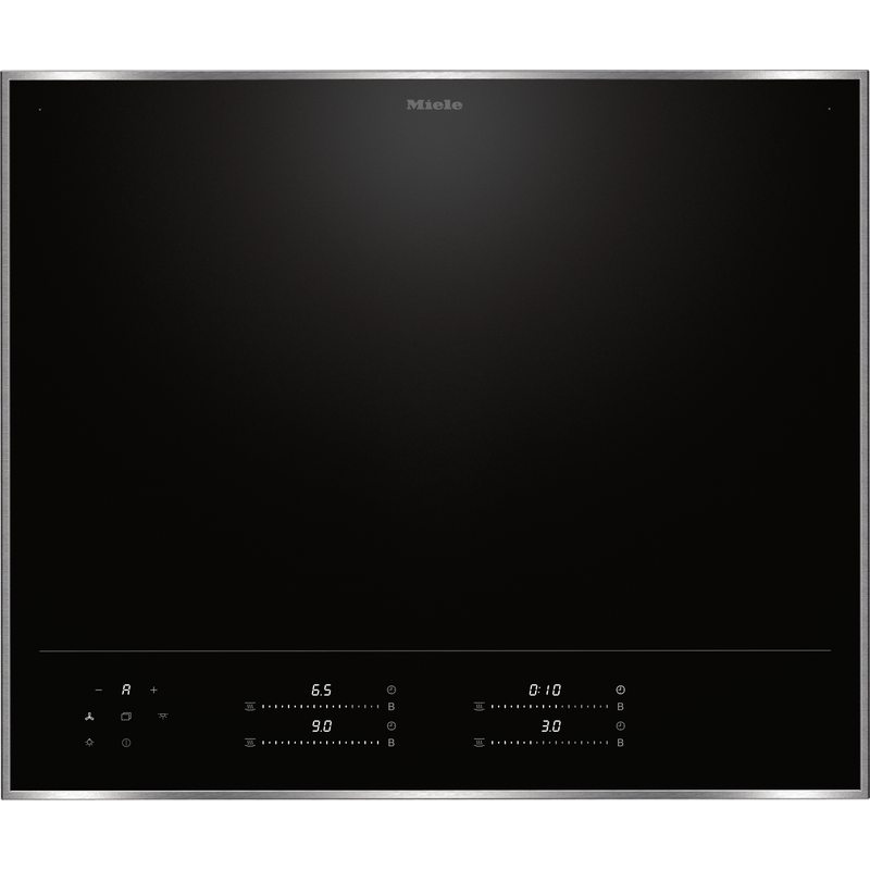 miele km 8665 fr table induction 60 cm fullflex cadre inox