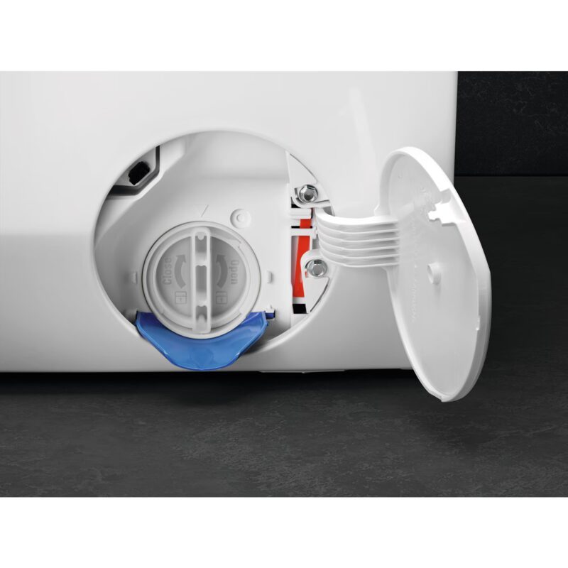 Trappe filtre pompe vidange lave-linge ouverte