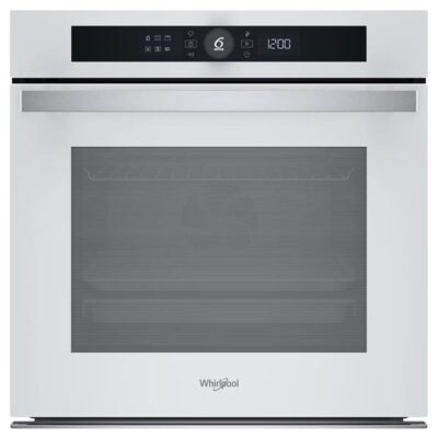 whirlpool woi4s8pm1swaf four encastrable 73 l pyrolyse airfry steam+ 6ème sens blanc