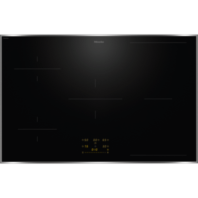 Miele KM 8484 FR table induction 80 cm 5 zones PowerFlex XL cadre inox