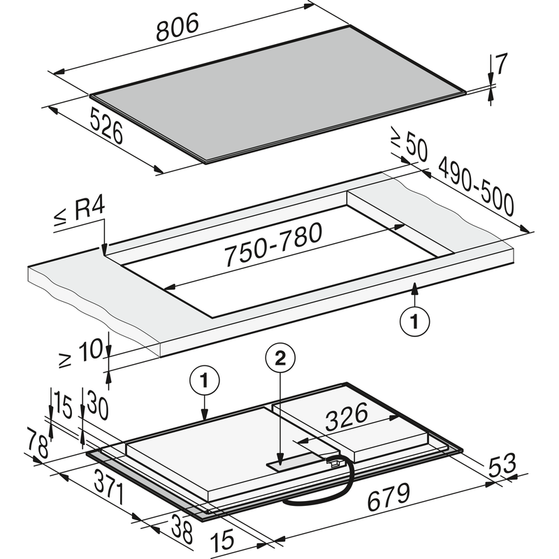 Miele KM 8484 FR table induction 80 cm 5 zones PowerFlex XL cadre inox – Image 6