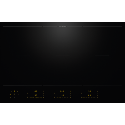 miele km 8585 2 fl mattfinish table induction 80 cm 6 zones powerflex