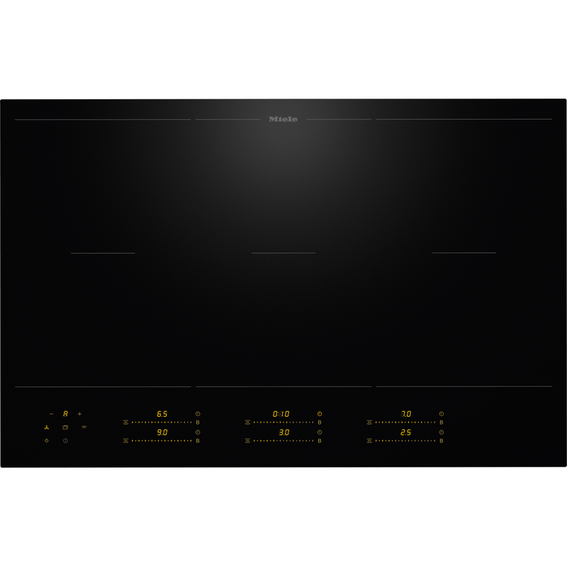 miele km 8585 2 fl mattfinish table induction 80 cm 6 zones powerflex