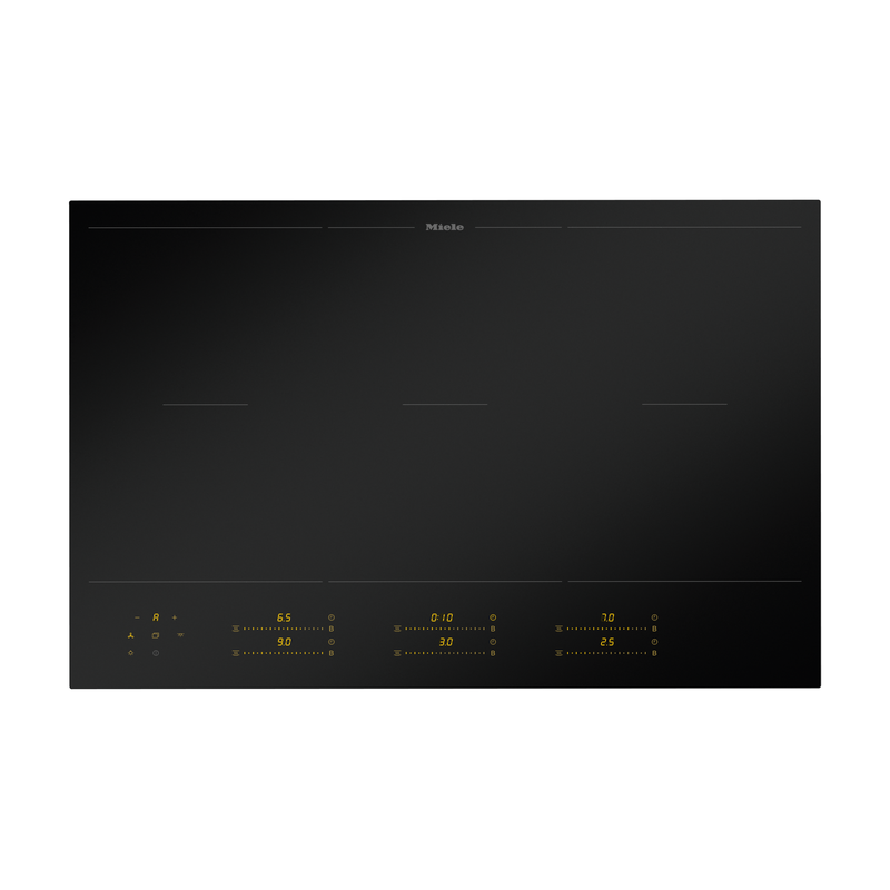 miele km 8585 2 fl mattfinish table induction 80 cm 6 zones powerflex
