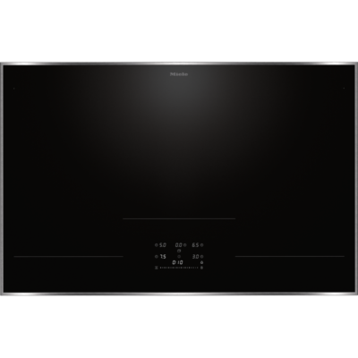 miele km 8684 2 fr table induction 80 cm fullflex cadre inox