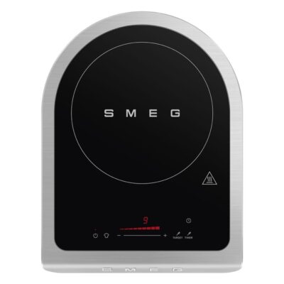 smeg pic01blmeu plaque induction portable 1 foyer 2100 w avec sonde