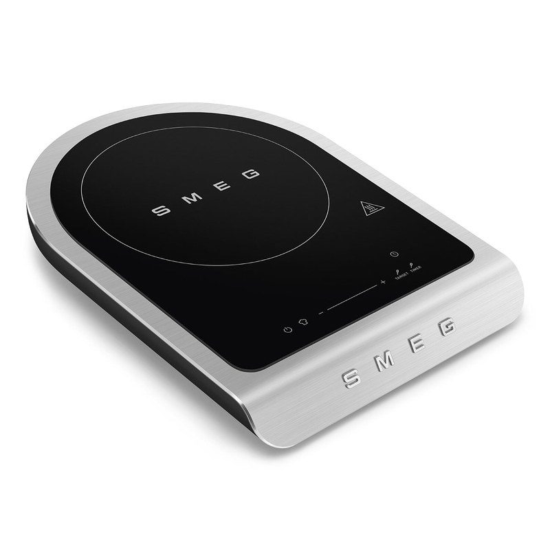 smeg pic01blmeu plaque induction portable 1 foyer 2100 w avec sonde