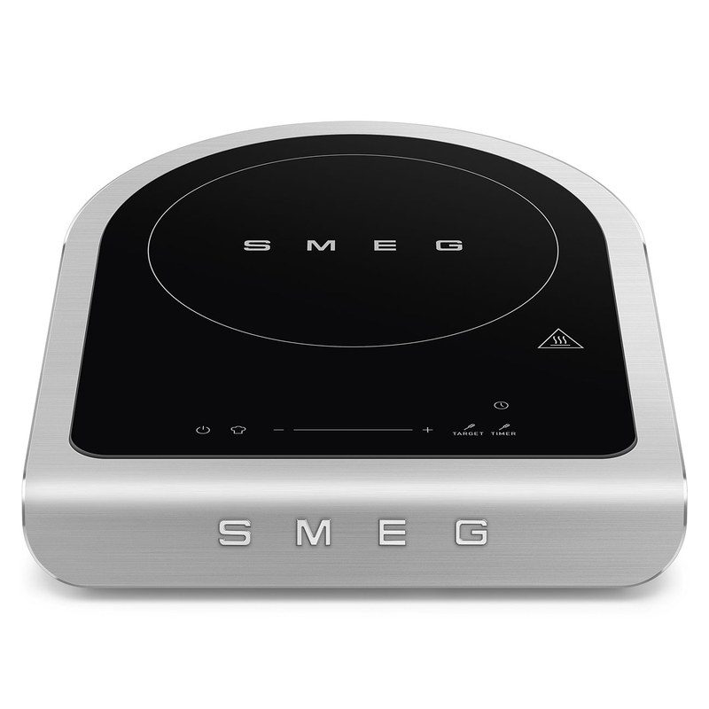 smeg pic01blmeu plaque induction portable 1 foyer 2100 w avec sonde