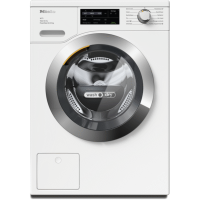 Lave-linge séchant blanc moderne avec panneau numérique