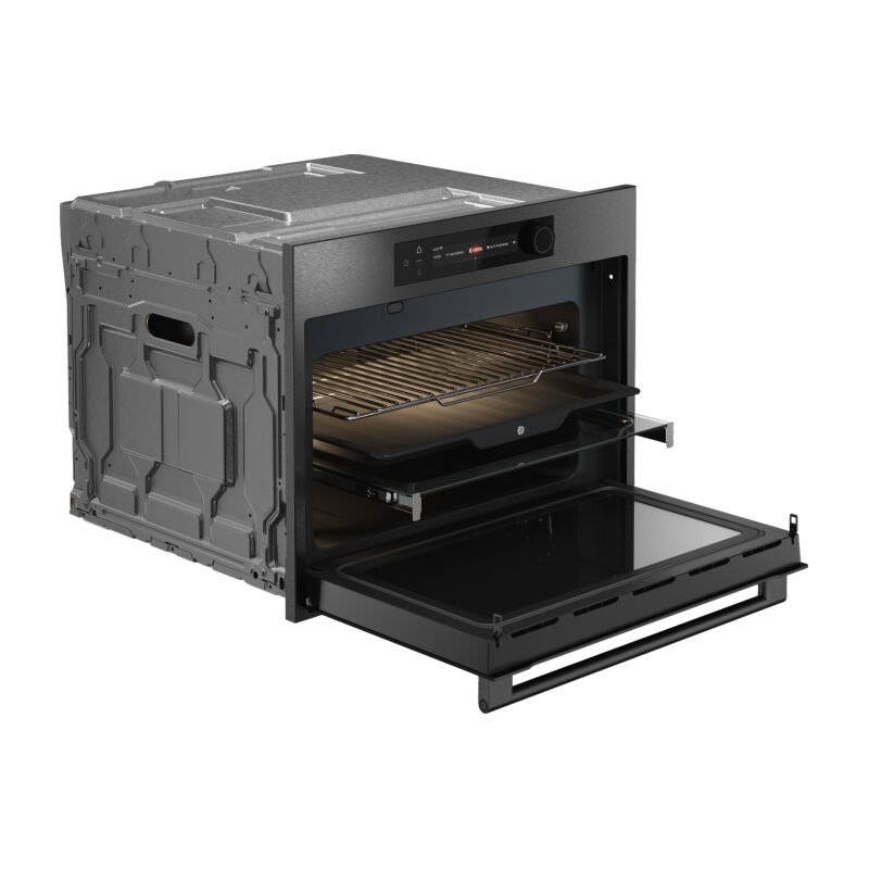 asko ocm64bsh four combiné micro ondes 45 cm 50 l black steel sonde connectlife