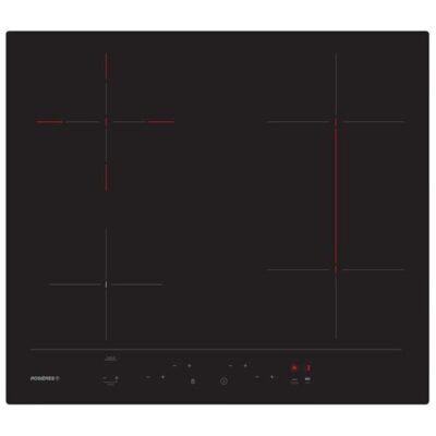 rosières rh64dbcp/1 table vitrocéramique 60 cm 4 foyers zone flexible
