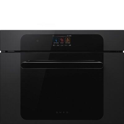 smeg so4204s4pb four combiné vapeur compact 45 cm noir eclipse