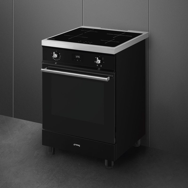 smeg c6imblt2 piano de cuisson 60 cm induction four 70 l chaleur brassée noir