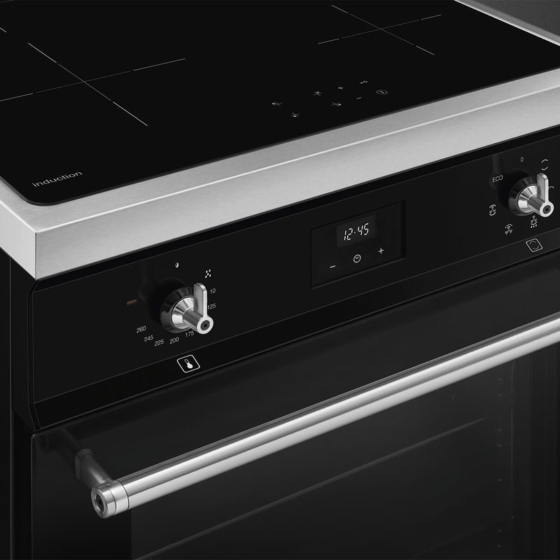 smeg c6imblt2 piano de cuisson 60 cm induction four 70 l chaleur brassée noir