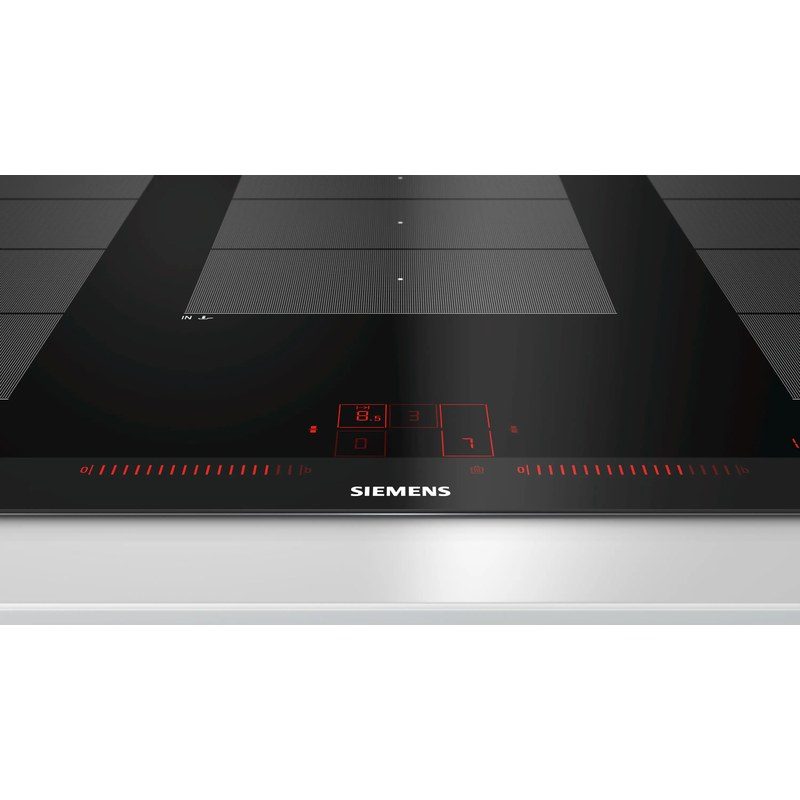siemens ex975lxc1e iq700 table induction 90 cm 5 foyers flexinduction dual lightslider