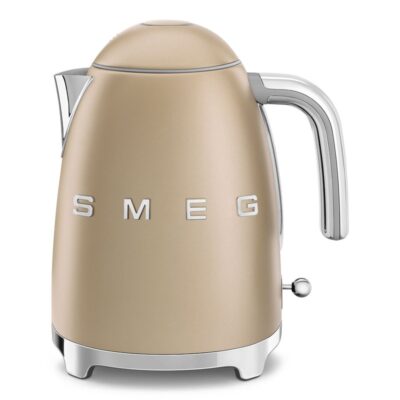 smeg klf03chmeu bouilloire 1,7 l 2400 w inox or mat design années 50
