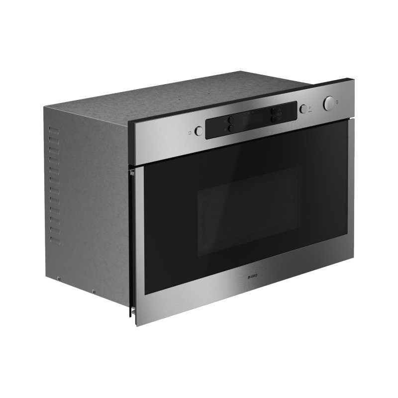 asko om23ssc micro ondes encastrable 22l inox écran lcd