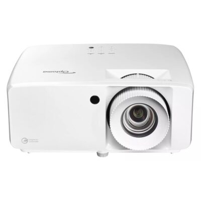Vidéoprojecteur blanc Optoma vue de face