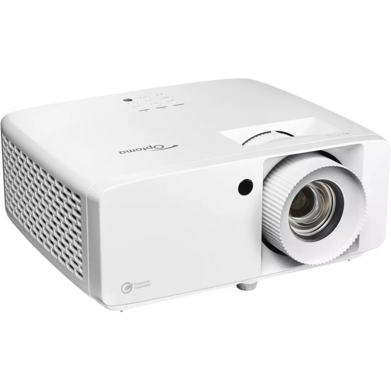 Vidéoprojecteur blanc Optoma avec objectif frontal