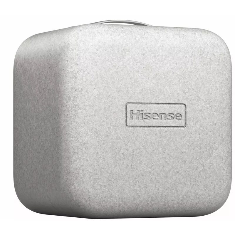 Projecteur Hisense gris compact avec poignée supérieure