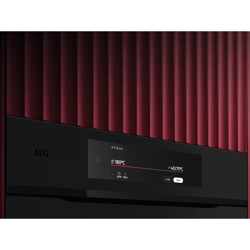 aeg nkk9n821t four compact combiné micro ondes 45 cm série 9000 proassist