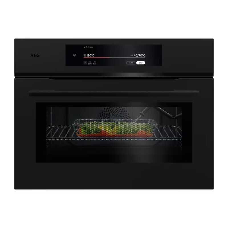 aeg nkk9n821t four compact combiné micro ondes 45 cm série 9000 proassist