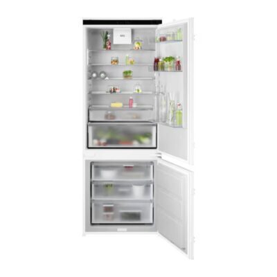 aeg nsc8t751ds réfrigérateur congélateur encastrable maxispace no frost 375 l