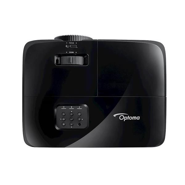 Vidéoprojecteur noir Optoma vue de dessus