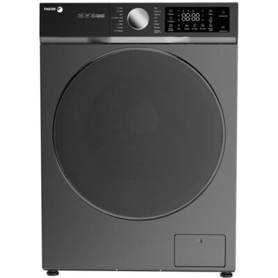 Lave-linge frontal Fagor gris avec écran digital