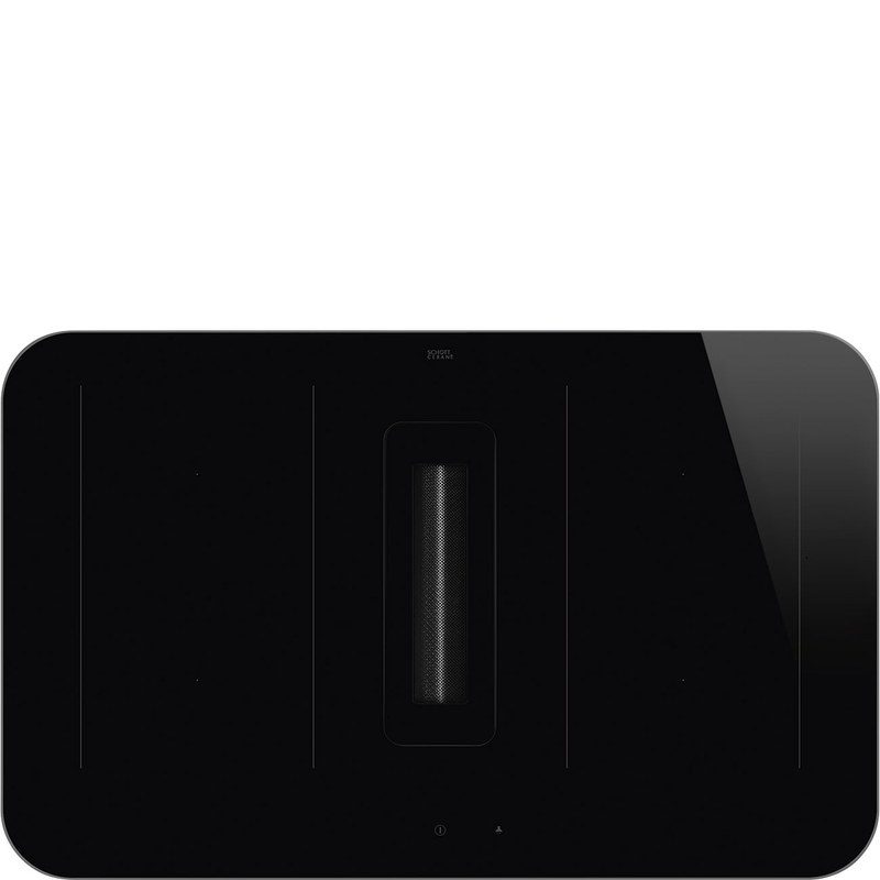 smeg hhsl7844mb table de cuisson induction avec hotte intégrée 83 cm puissance et design noir