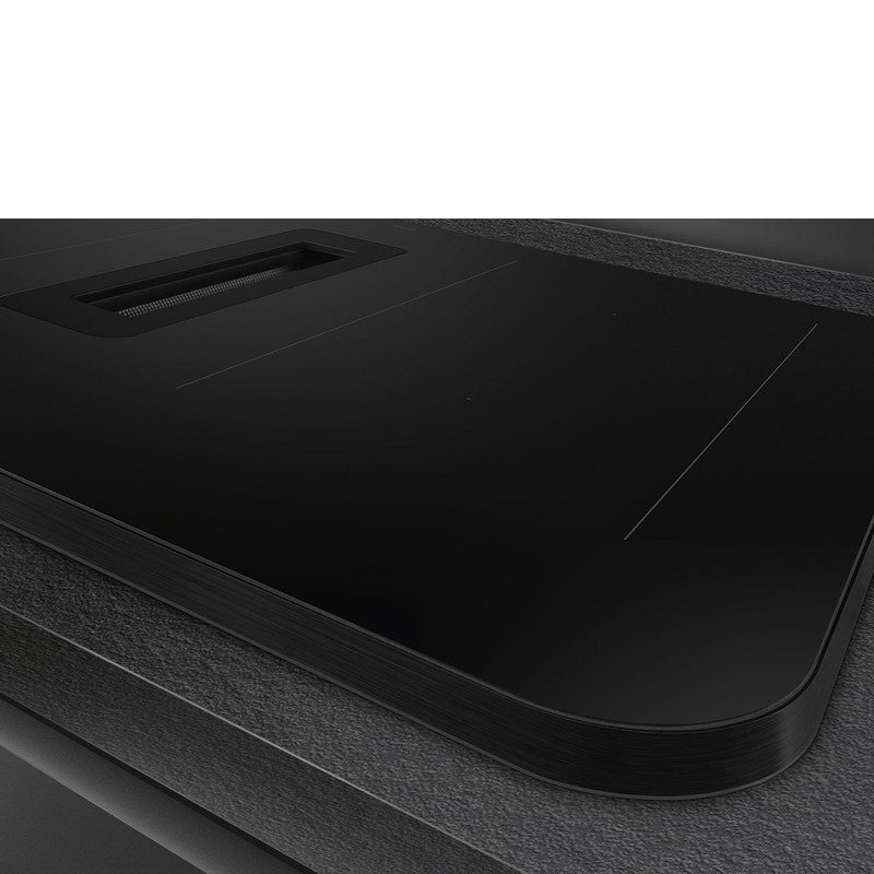 smeg hhsl7844mb table de cuisson induction avec hotte intégrée 83 cm puissance et design noir