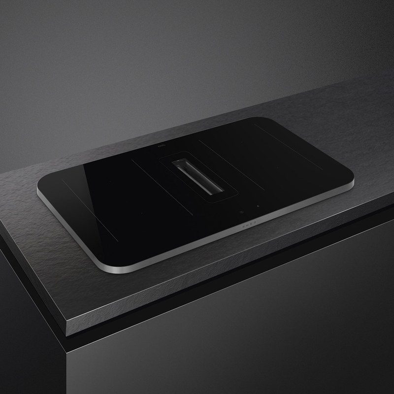 smeg hhsl7844x table de cuisson induction avec hotte intégrée 83 cm