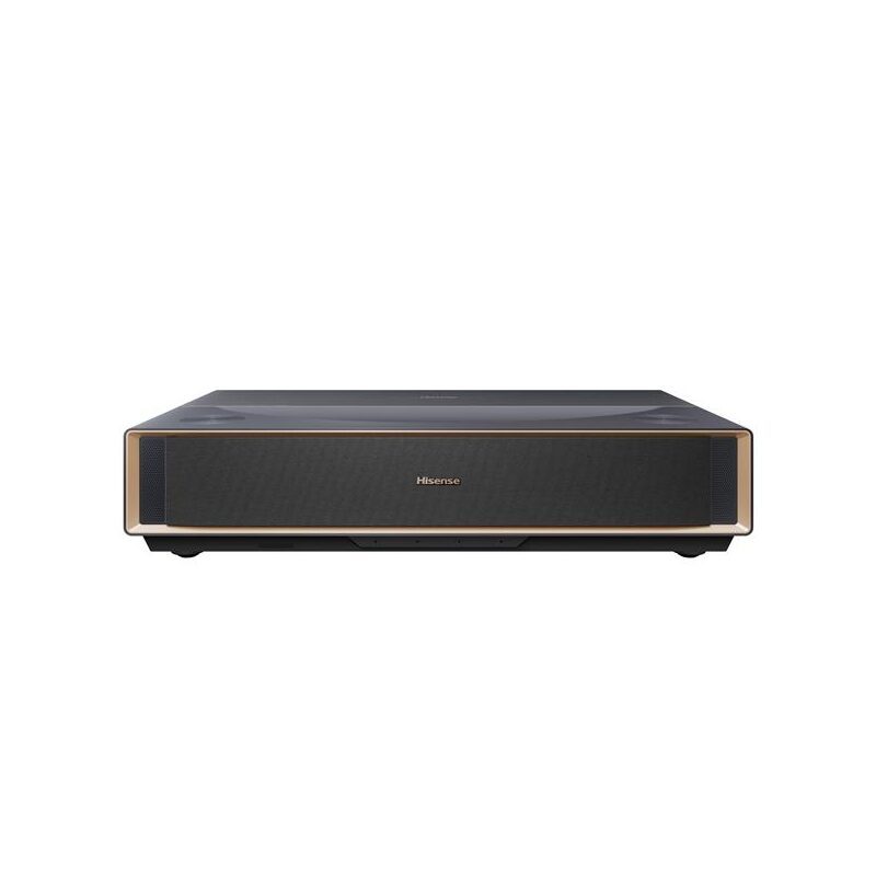 Vidéoprojecteur Hisense noir avec finitions dorées