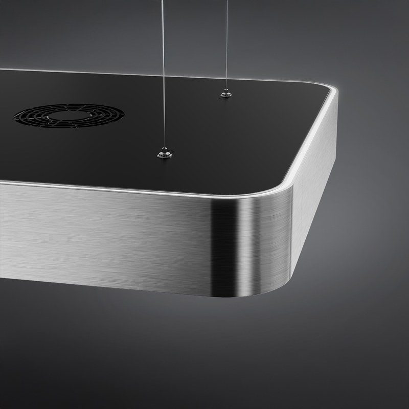 smeg ksls10x hotte décorative îlot central 100 cm aspiration périmétrale