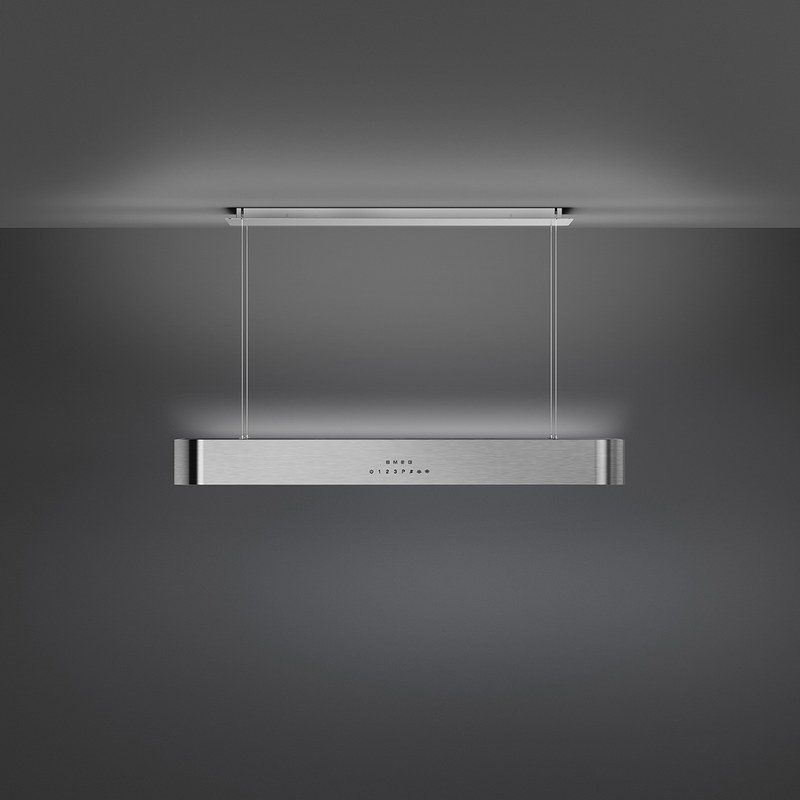 smeg ksls10x hotte décorative îlot central 100 cm aspiration périmétrale