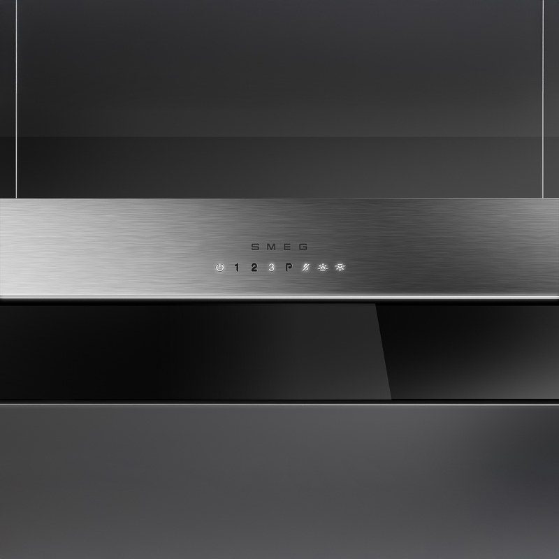 smeg ksls18x hotte décorative îlot central 180 cm aspiration périmétrale