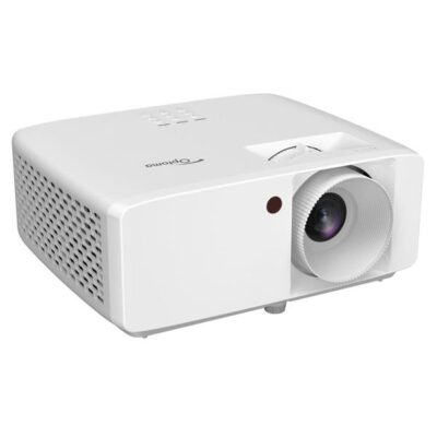 Vidéoprojecteur blanc Optoma vu de face