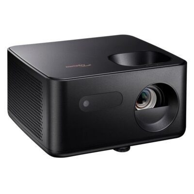 Projecteur vidéo noir Optoma vue en perspective
