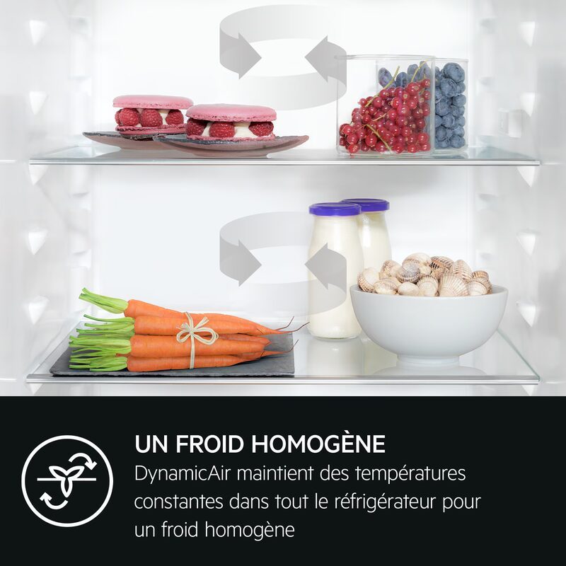 aeg nsc8t751ds réfrigérateur congélateur encastrable maxispace no frost 375 l