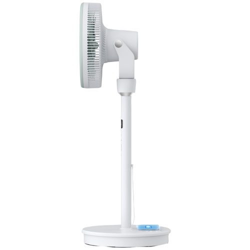 Ventilateur sur pied blanc au design moderne
