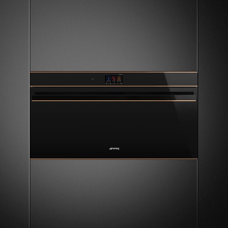 smeg sfpr9604tnr four électrique 85l chaleur tournante pyrolyse