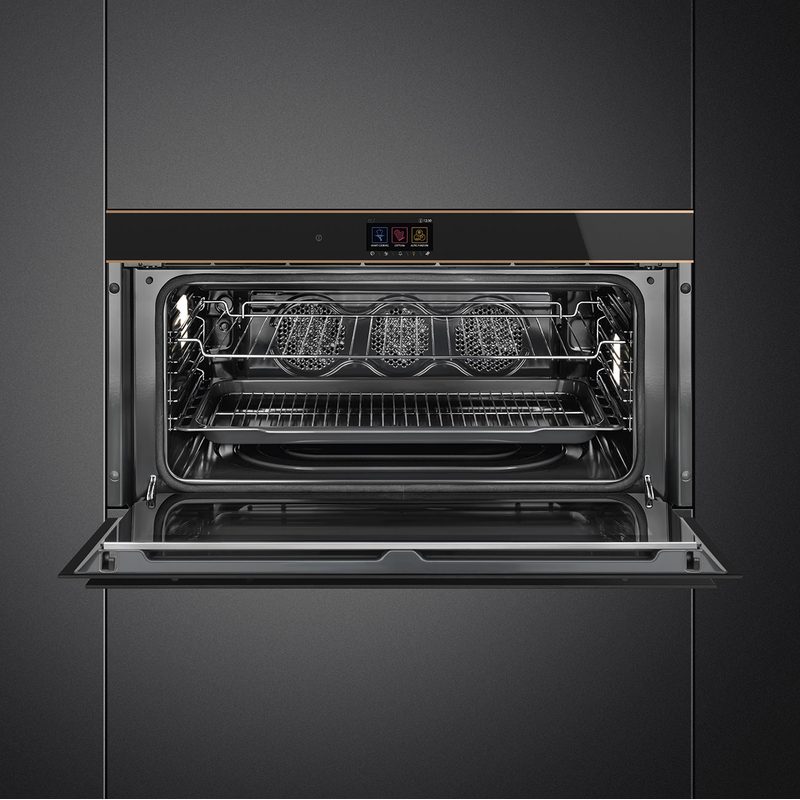 smeg sfpr9604tnr four électrique 85l chaleur tournante pyrolyse
