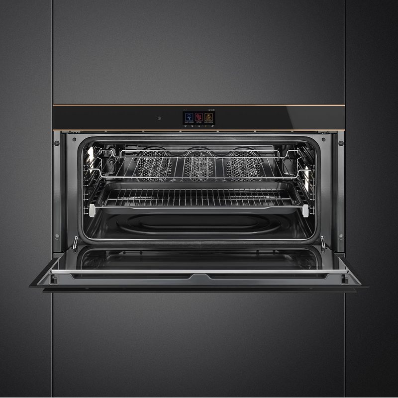 smeg sfpr9604tnr four électrique 85l chaleur tournante pyrolyse