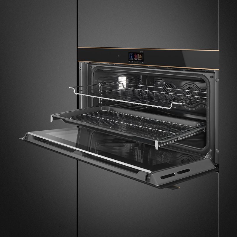 smeg sfpr9604tnr four électrique 85l chaleur tournante pyrolyse