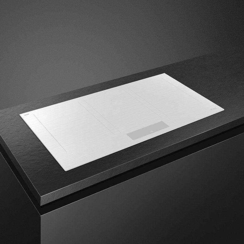smeg sim3964mwh table de cuisson induction 90 cm multizone blanc mat