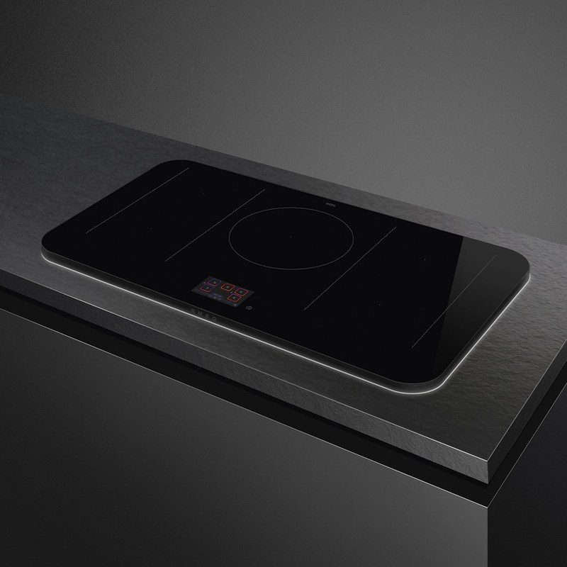 smeg sisl7955mb table de cuisson induction 90 cm multizone